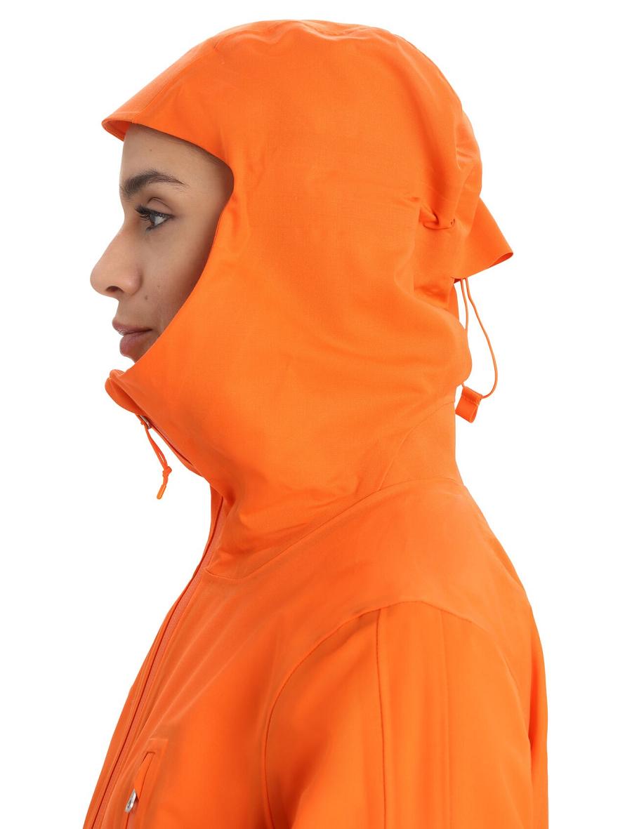 Vestes Icebreaker Shell+™ Merino Encapuchonné Femme Orange | FR 1653QMAZ